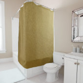 Duschvorhang aus Gold-Leder (Beispiel)