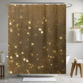 Duschvorhang aus Gold und Braun