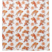 Duschvorhang aus Goldfish in Farben (Vorderseite)
