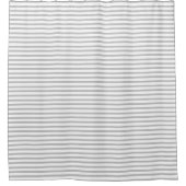 Duschvorhang aus Grau und Weiß (Vorderseite)