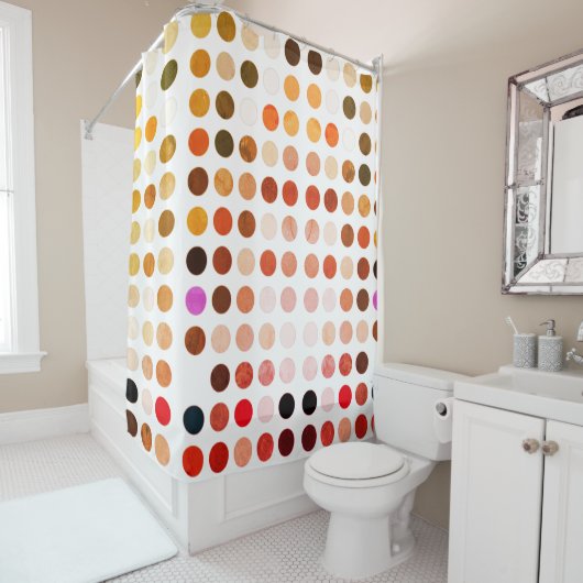 Duschvorhang aus Gumballs (Beispiel)