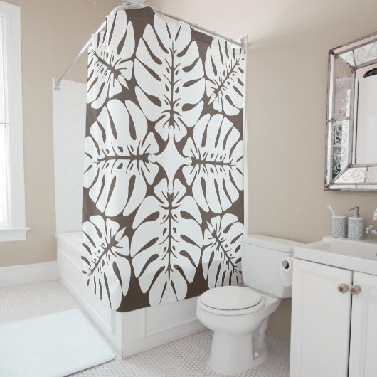 Duschvorhang aus hawaiianischem Steppholz (Beispiel)