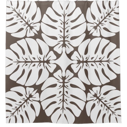 Duschvorhang aus hawaiianischem Steppholz (Vorderseite)