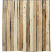 Duschvorhang aus Holz (Vorderseite)