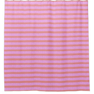Duschvorhang aus rosa Streifen