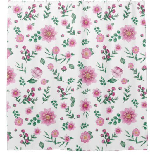 Duschvorhang aus Rosen (Vorderseite)