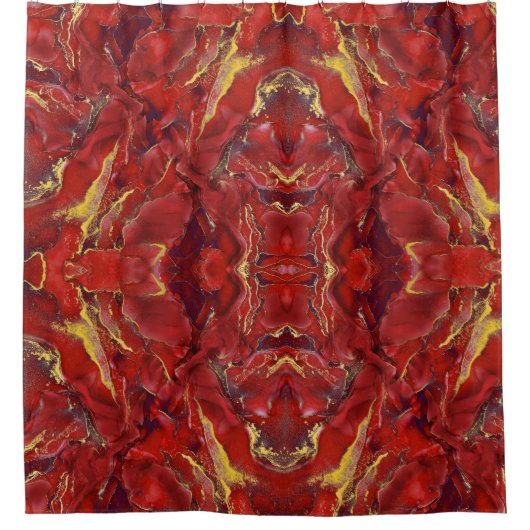 Duschvorhang aus Rotem Marmor (Vorderseite)