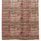 Duschvorhang aus rotem Stall (Vorderseite)