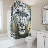 Duschvorhang aus Snow Leopard (Beispiel)