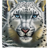 Duschvorhang aus Snow Leopard (Vorderseite)