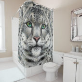 Duschvorhang aus Snow Leopard (Beispiel)