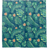 Duschvorhang aus tropischem Foliage (Vorderseite)