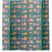 Duschvorhang aus tropischen Fischen (Vorderseite)