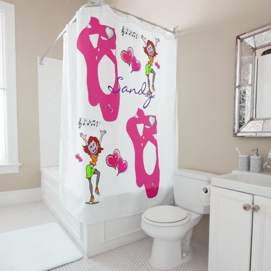 Duschvorhang Ballett (Beispiel)