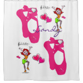 Duschvorhang Ballett (Vorderseite)