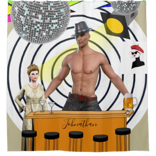 Duschvorhang Bar Beer (Vorderseite)