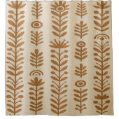 Duschvorhang (Beige & Earth Brown) (Vorderseite)