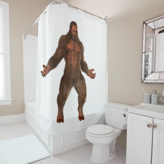 Duschvorhang "Bigfoot This" (Beispiel)