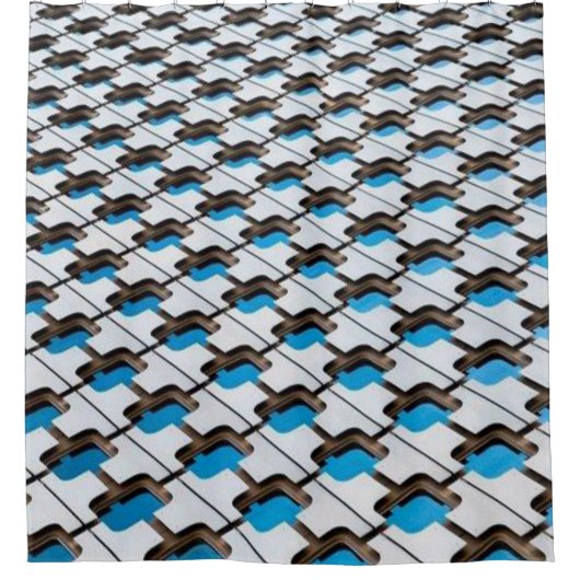 Duschvorhang blau (Vorderseite)