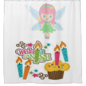 Duschvorhang Blumen machen einen Wunsch (Vorderseite)