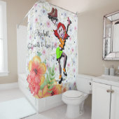 Duschvorhang Blumen Skaten Spaß machen (Beispiel)
