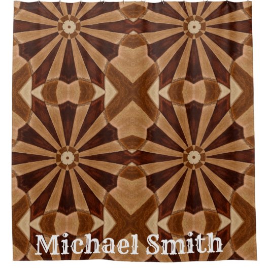 Duschvorhang braun (Vorderseite)