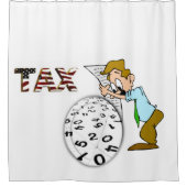 Duschvorhang Buchhalter (Vorderseite)