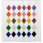 Duschvorhang bunt dreieckig (Vorderseite)