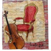 Duschvorhang Cello Viktorianisch (Vorderseite)