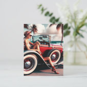 Duschvorhang Classic Auto Postkarte (Stehend Vorderseite)