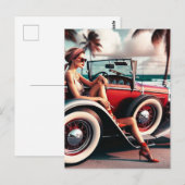 Duschvorhang Classic Auto Postkarte (Vorne/Hinten)