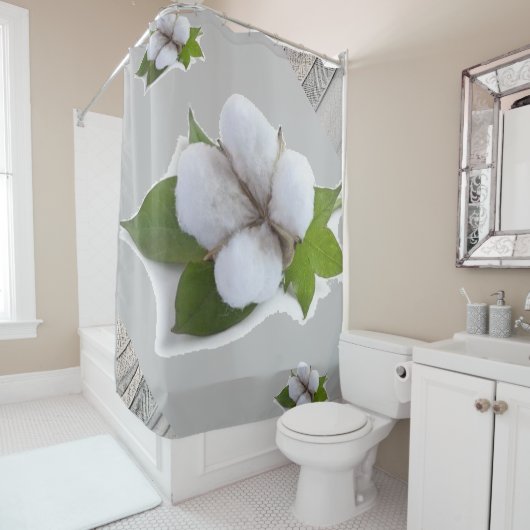 Duschvorhang Cotton Grau (Beispiel)