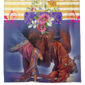 Duschvorhang Country Line Tanz Blumen (Vorderseite)