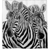 Duschvorhang Couple Zebra (Vorderseite)