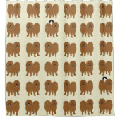 Duschvorhang der Chow Chow (Vorderseite)