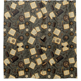 Duschvorhang der Vintagen Akademie