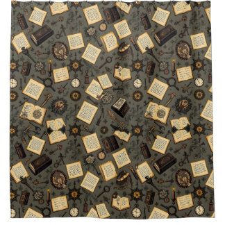 Duschvorhang der Vintagen Akademie