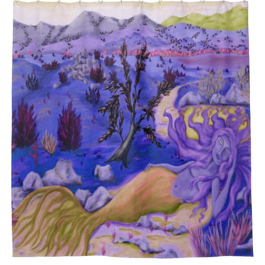 Duschvorhang der Wüste Mermaid (Vorderseite)