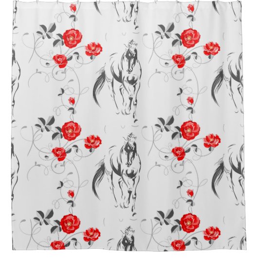 Duschvorhang des Barock Horses (Vorderseite)