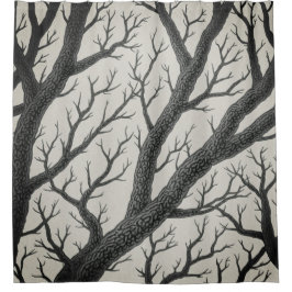 Duschvorhang des Baumzweiges