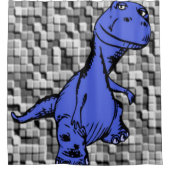 Duschvorhang Dinosaurier (Vorderseite)