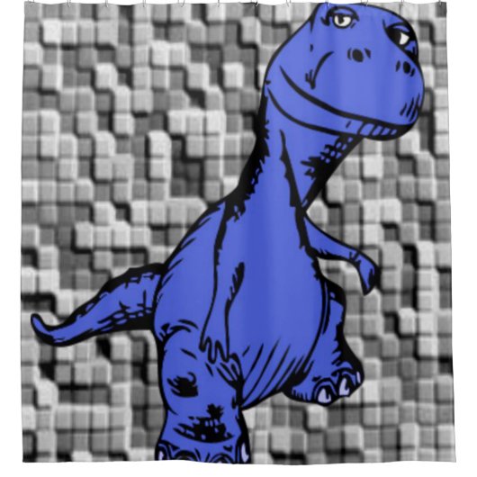 Duschvorhang Dinosaurier (Vorderseite)