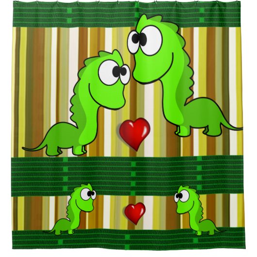 Duschvorhang-Dinosaurier Duschvorhang (Vorderseite)