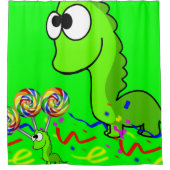 Duschvorhang-Dinosaurier Duschvorhang (Vorderseite)