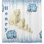Duschvorhang Eisbär Eisengruben (Vorderseite)
