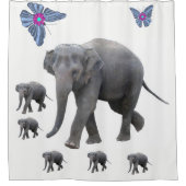 Duschvorhang Elefanten (Vorderseite)
