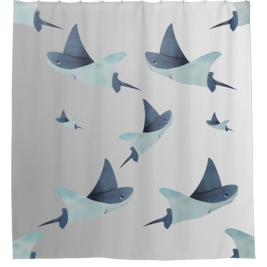 Duschvorhang "Elegante Stingray Dusche Vorhang (Vorderseite)