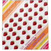 Duschvorhang Erdbeeren (Vorderseite)