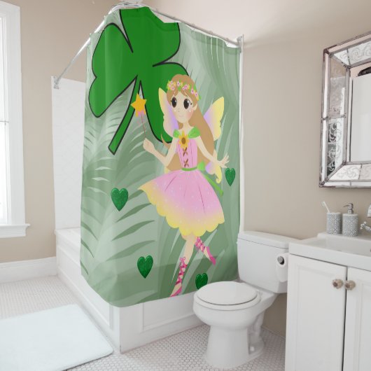 Duschvorhang Fairy am Saint Patrick's Day (Beispiel)