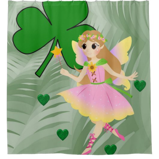 Duschvorhang Fairy am Saint Patrick's Day (Vorderseite)
